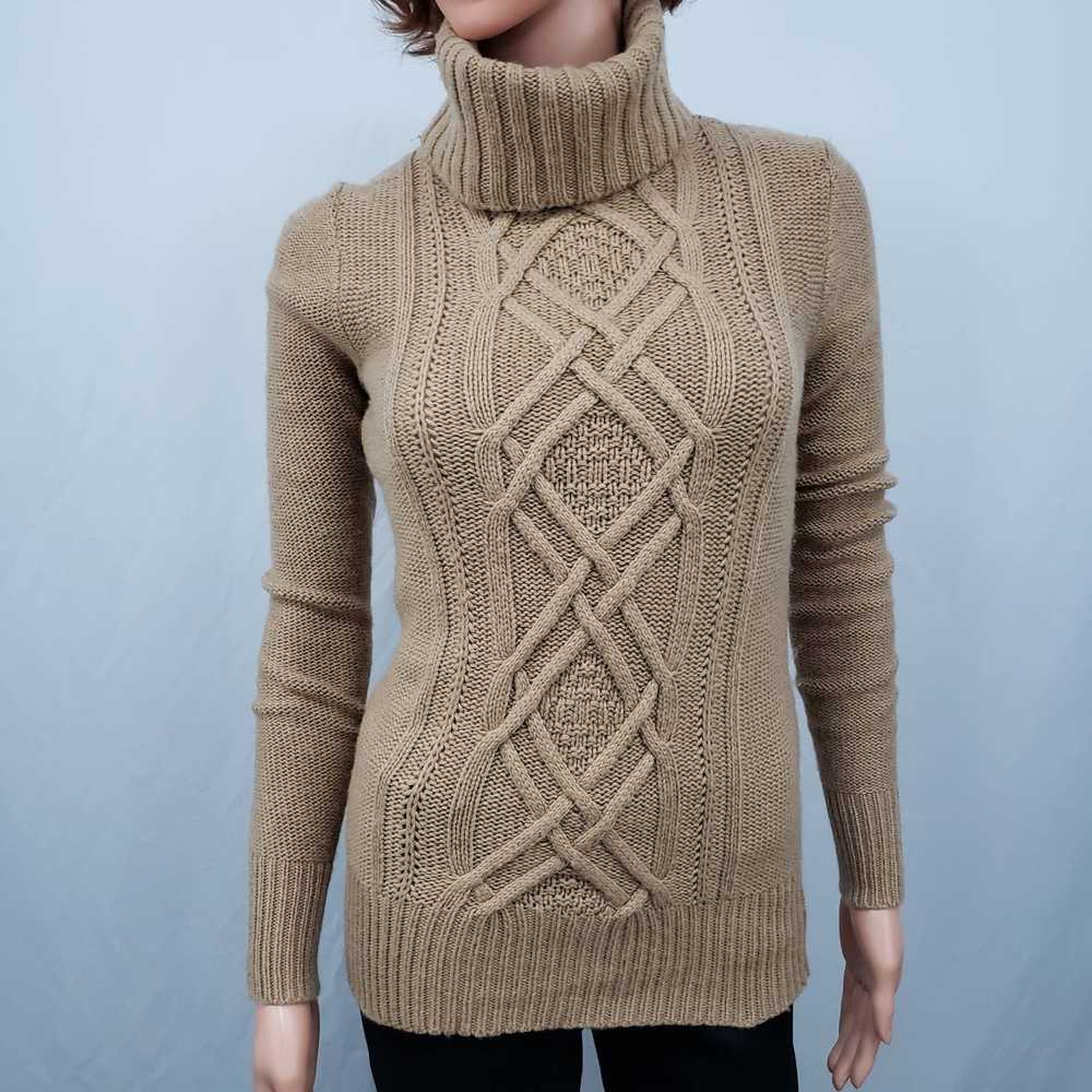 J.Crew J. Crew Sweater Turtleneck Cambridge Cable… - image 1