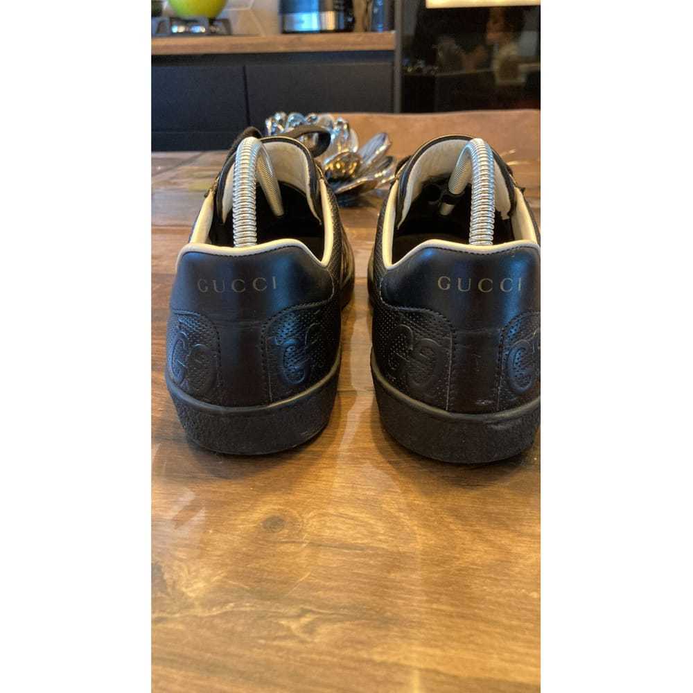 Gucci Ace leather low trainers - image 3