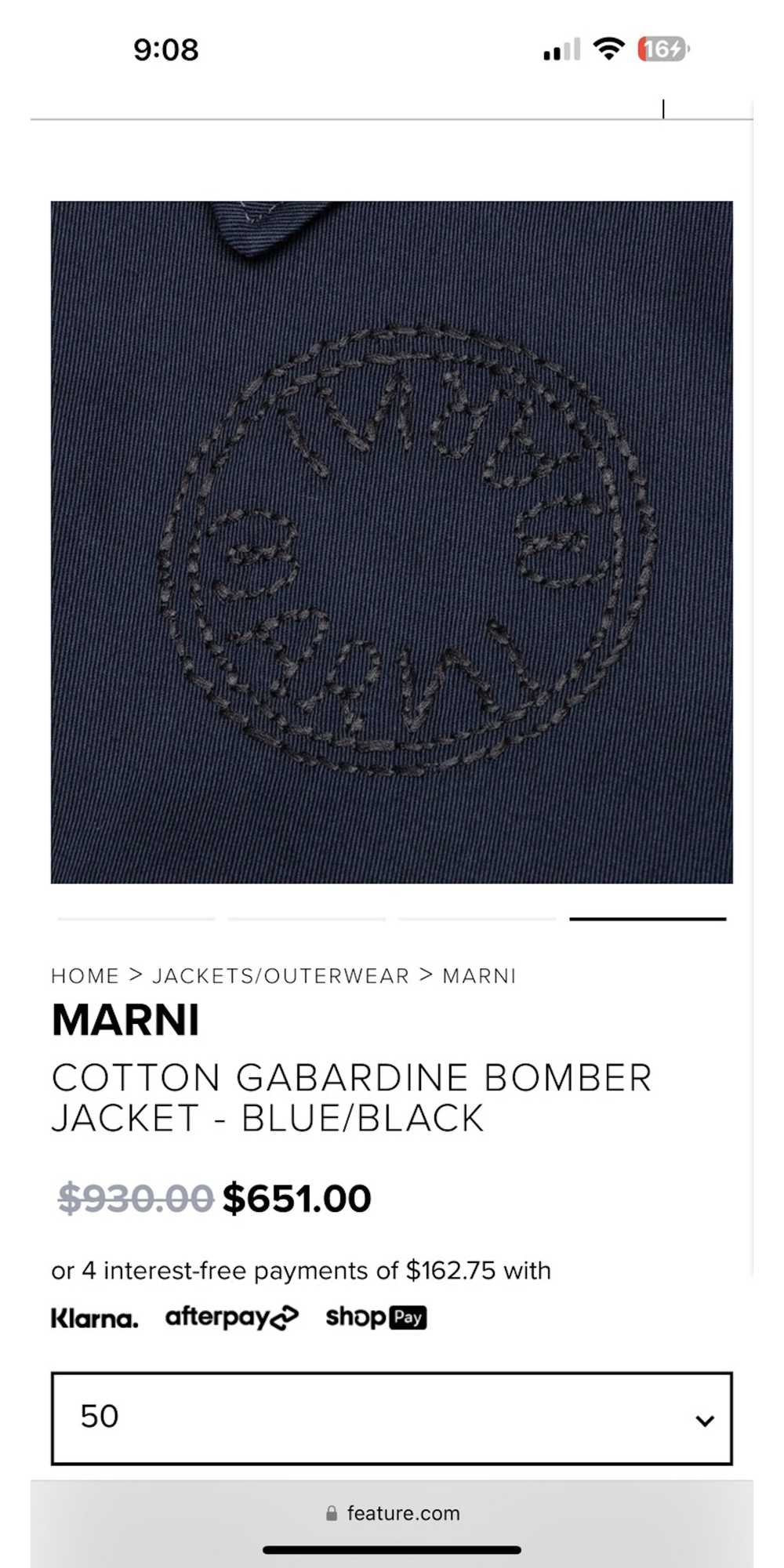 Marni Marni cotton bomber jacket size 52 - image 10