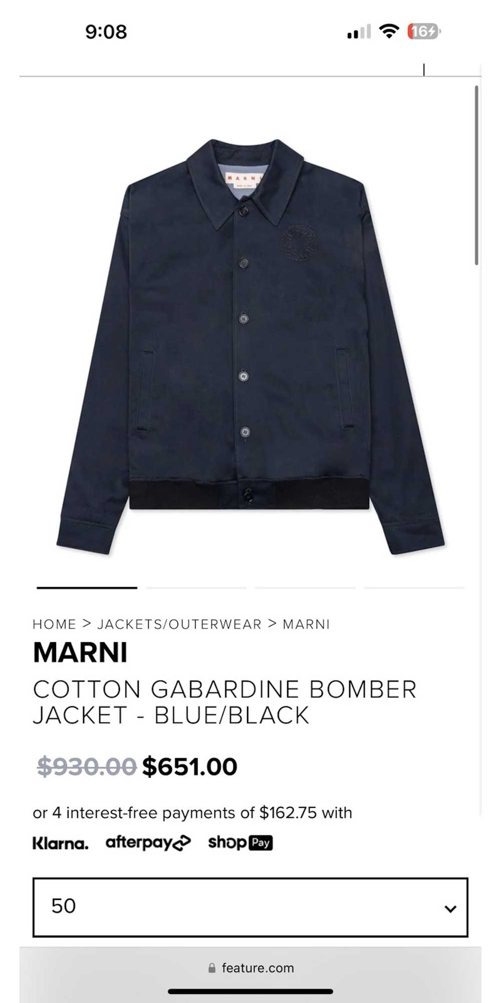 Marni Marni cotton bomber jacket size 52 - image 7