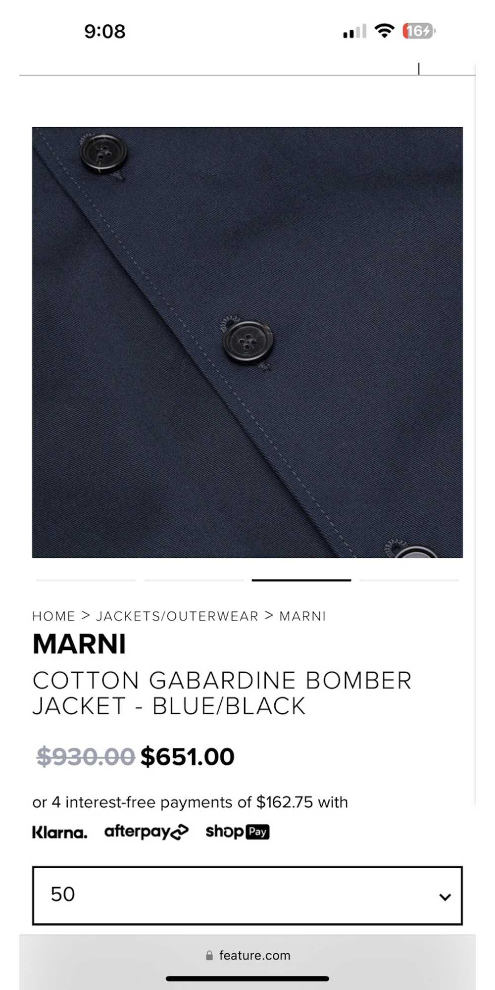 Marni Marni cotton bomber jacket size 52 - image 9