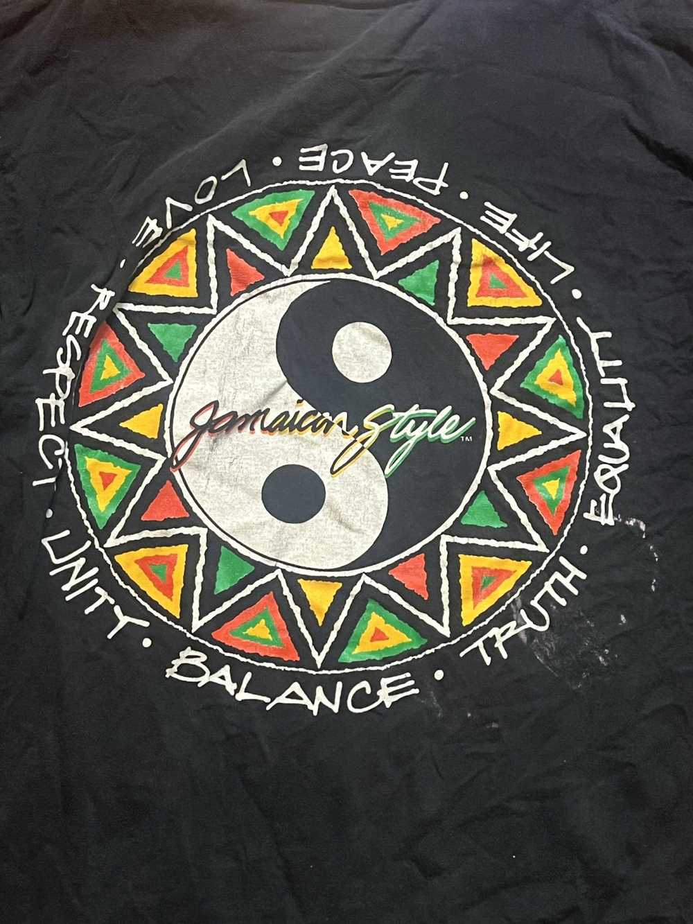 Vintage 1990s Jamaican style t shirt. - image 4
