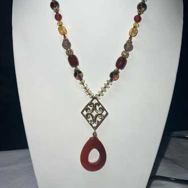 Vintage Vintage Boho Gemstone Carnelian And Gold … - image 1