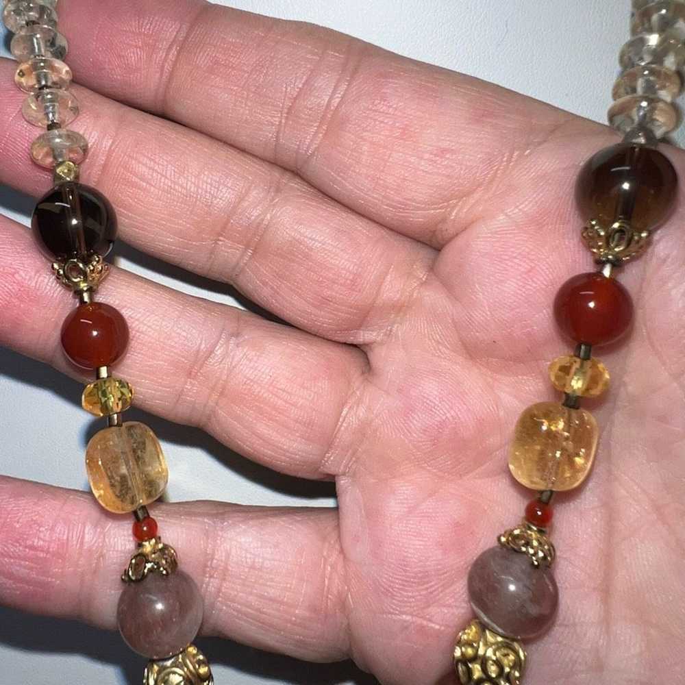 Vintage Vintage Boho Gemstone Carnelian And Gold … - image 7