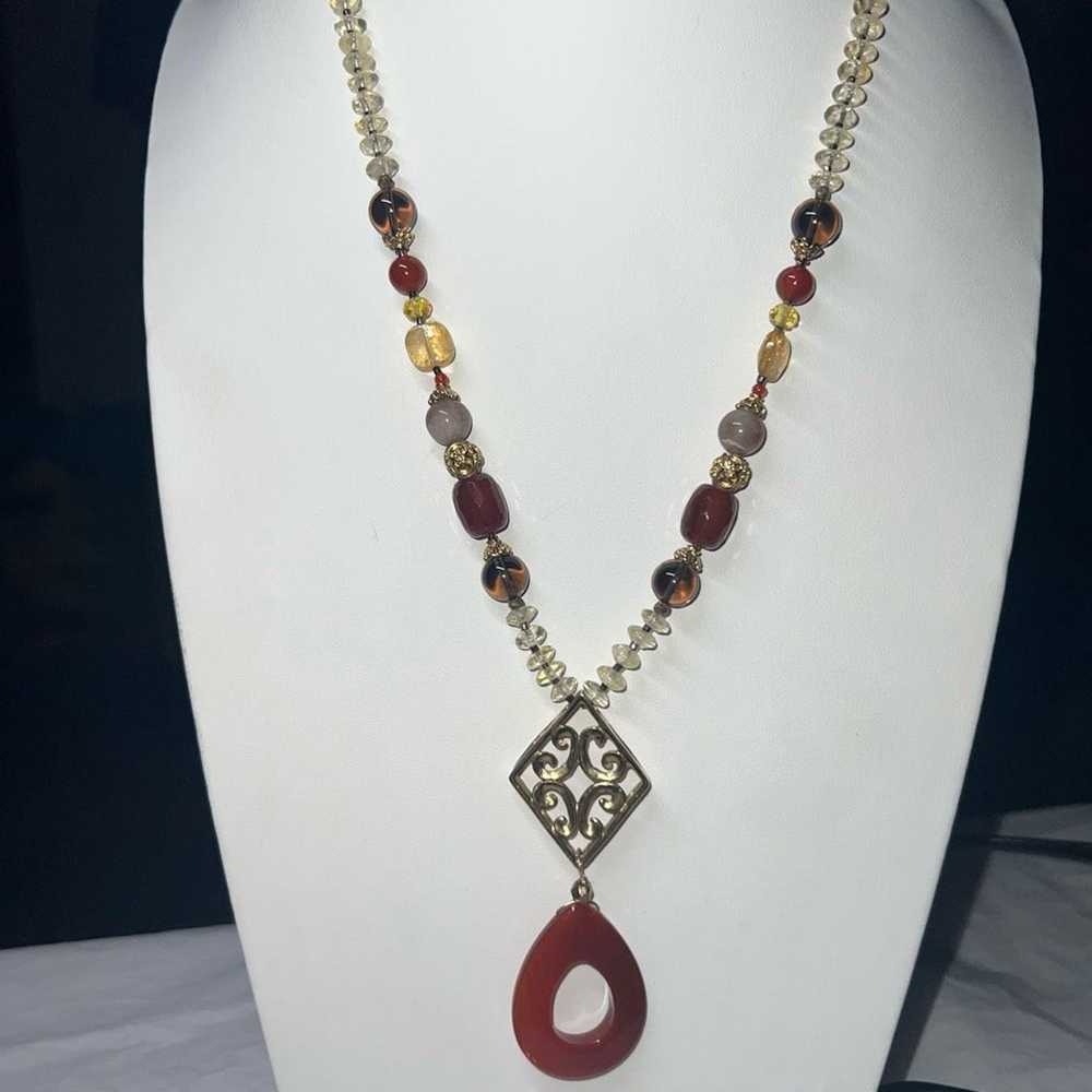 Vintage Vintage Boho Gemstone Carnelian And Gold … - image 8