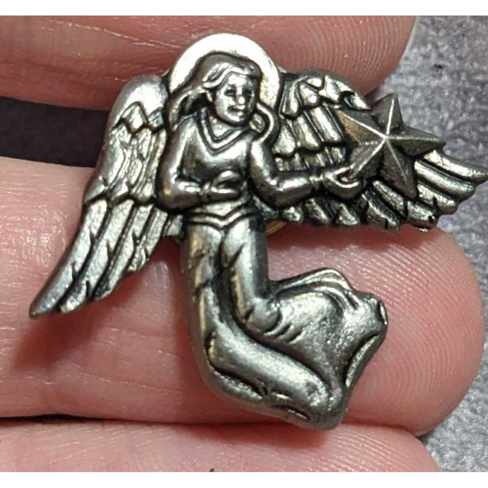 Other Retro Guardian Angel Lapel Pin - image 1