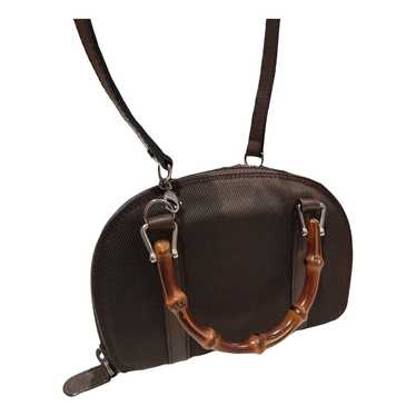 Gucci Vintage Bamboo cloth handbag - image 1