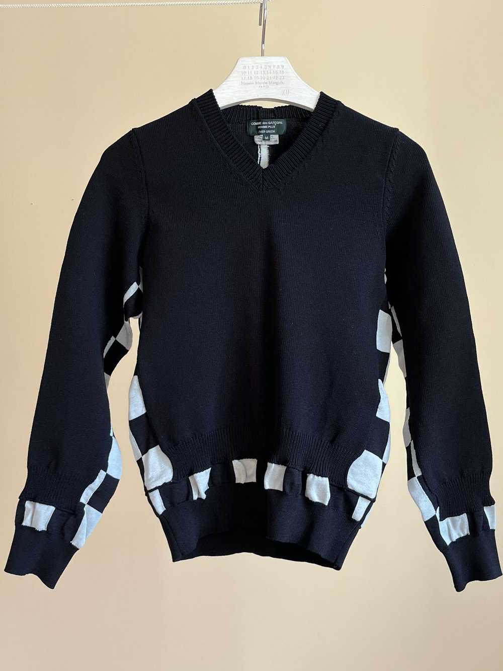 Comme Des Garcons Homme Plus Docking Sweater Chec… - image 2