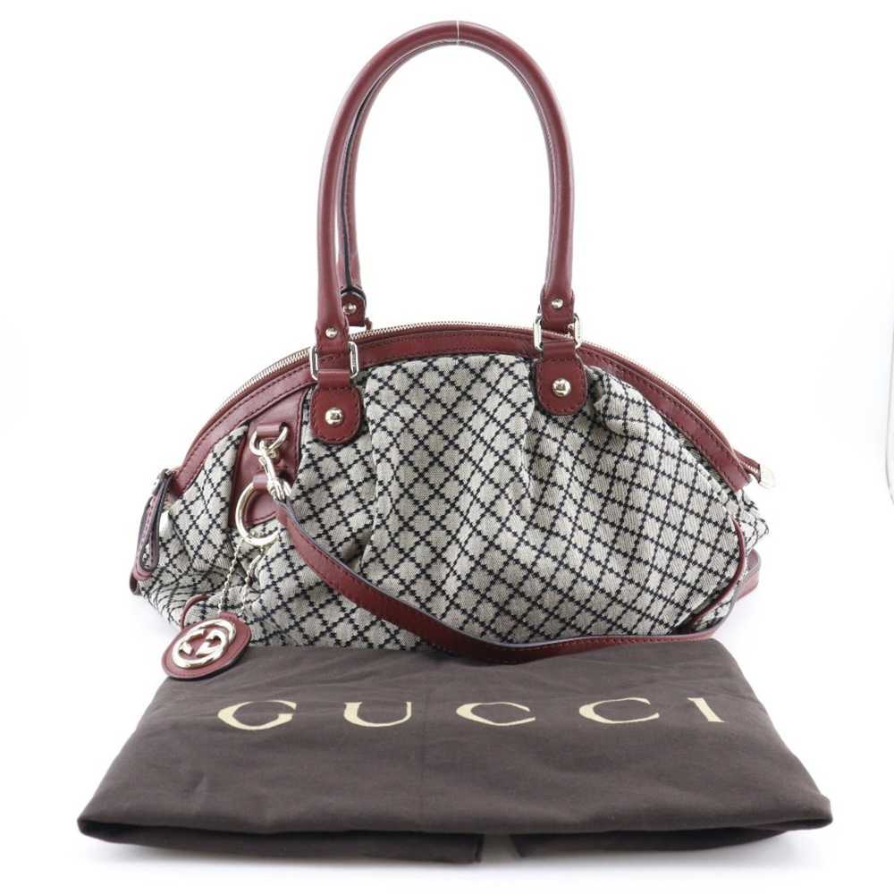 Gucci GUCCI Diamante Handbag Sookie 223974 GG Can… - image 10