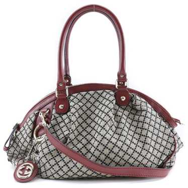 Gucci GUCCI Diamante Handbag Sookie 223974 GG Can… - image 1