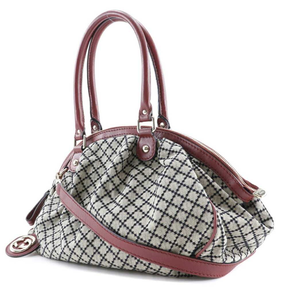 Gucci GUCCI Diamante Handbag Sookie 223974 GG Can… - image 2