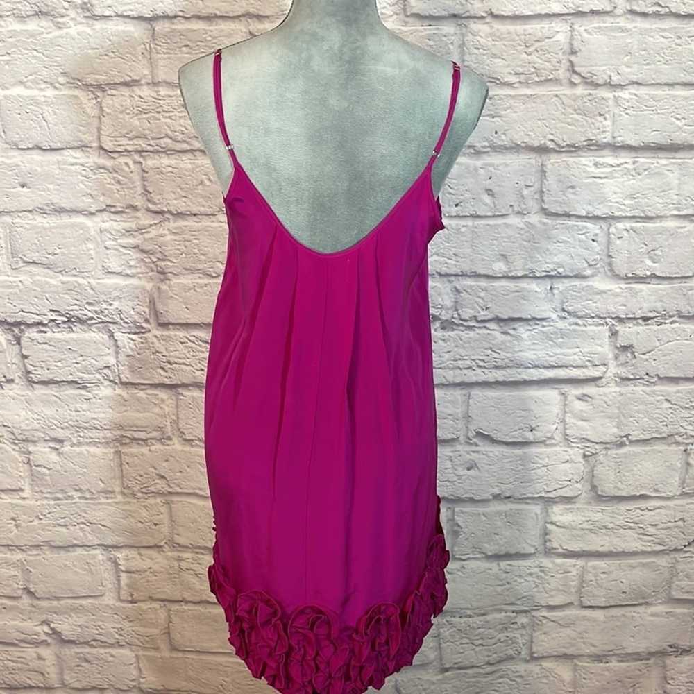 Haven Haven silk slip dress with rosette hem - image 3