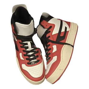Diesel Leather high trainers - image 1