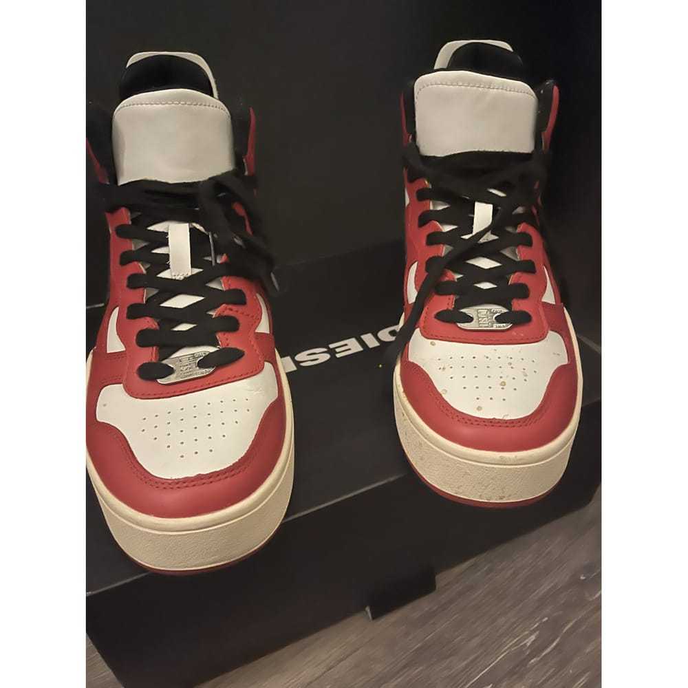 Diesel Leather high trainers - image 4