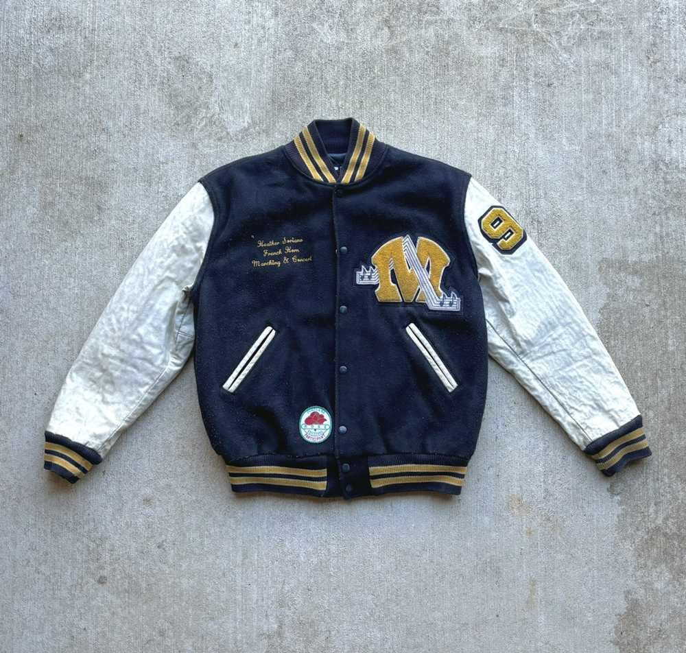 Made In Usa × Varsity Jacket × Vintage Vintage Ne… - image 1