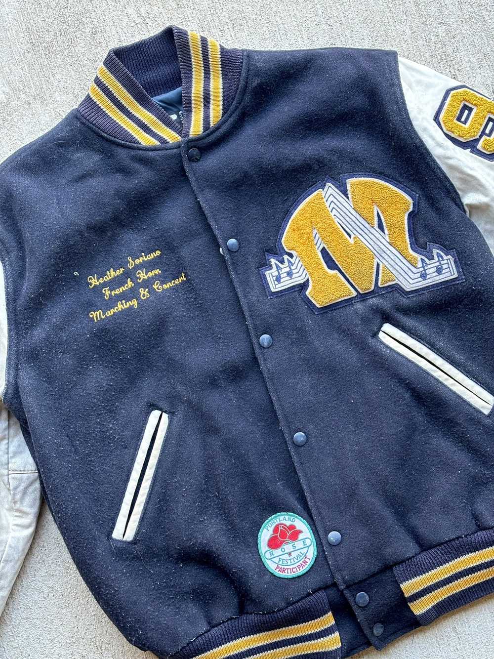 Made In Usa × Varsity Jacket × Vintage Vintage Ne… - image 2