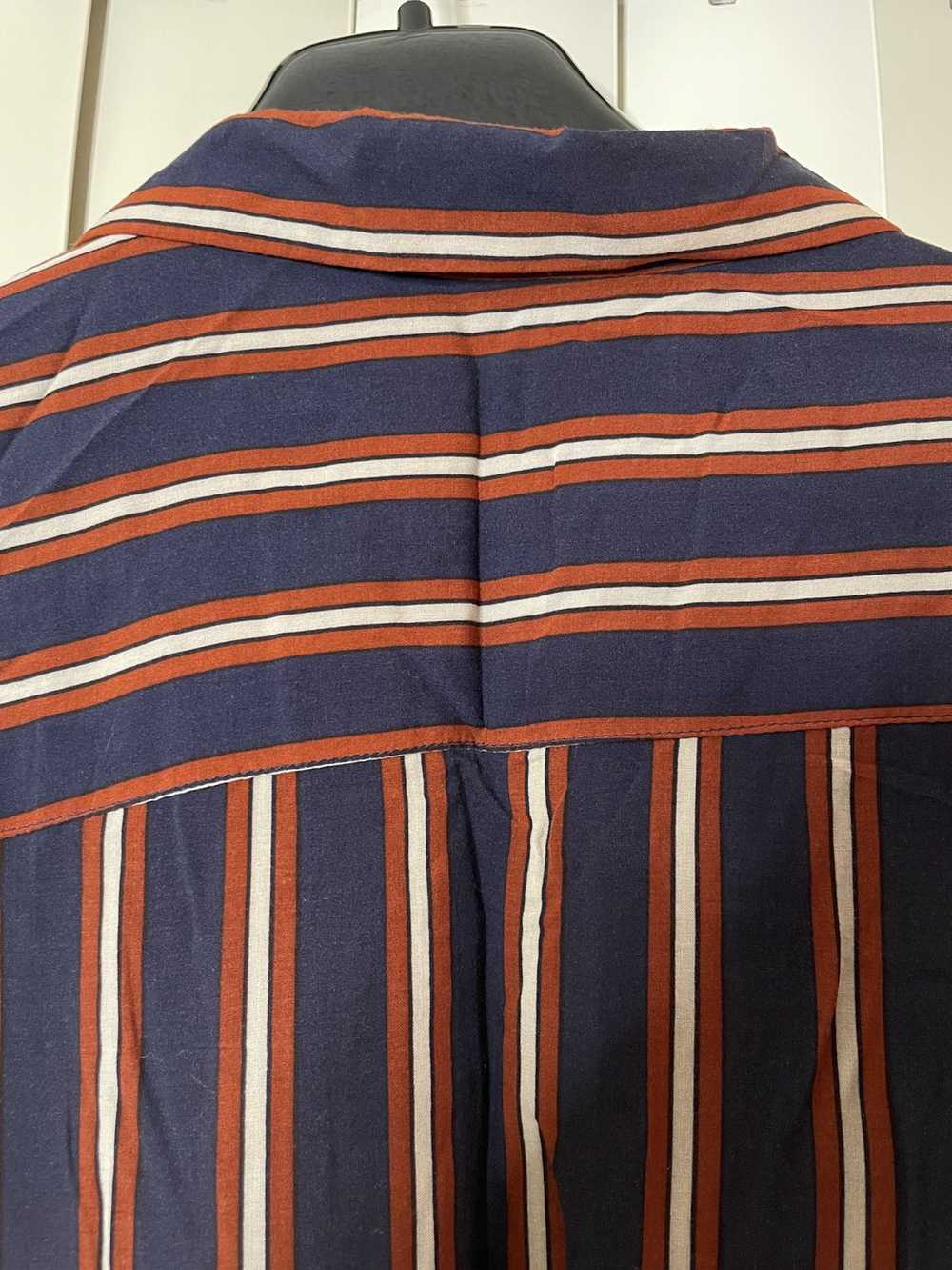 Vintage Vintage Silky Vertical Striped Camp Colla… - image 7