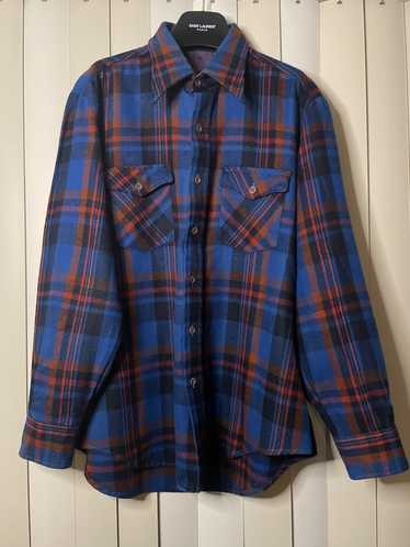 Flannel × Vintage Vintage 00s Grunge Oversized Blu