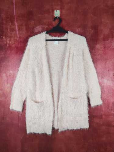 Cardigan × Japanese Brand × Zara Zara Peach Fur Mo