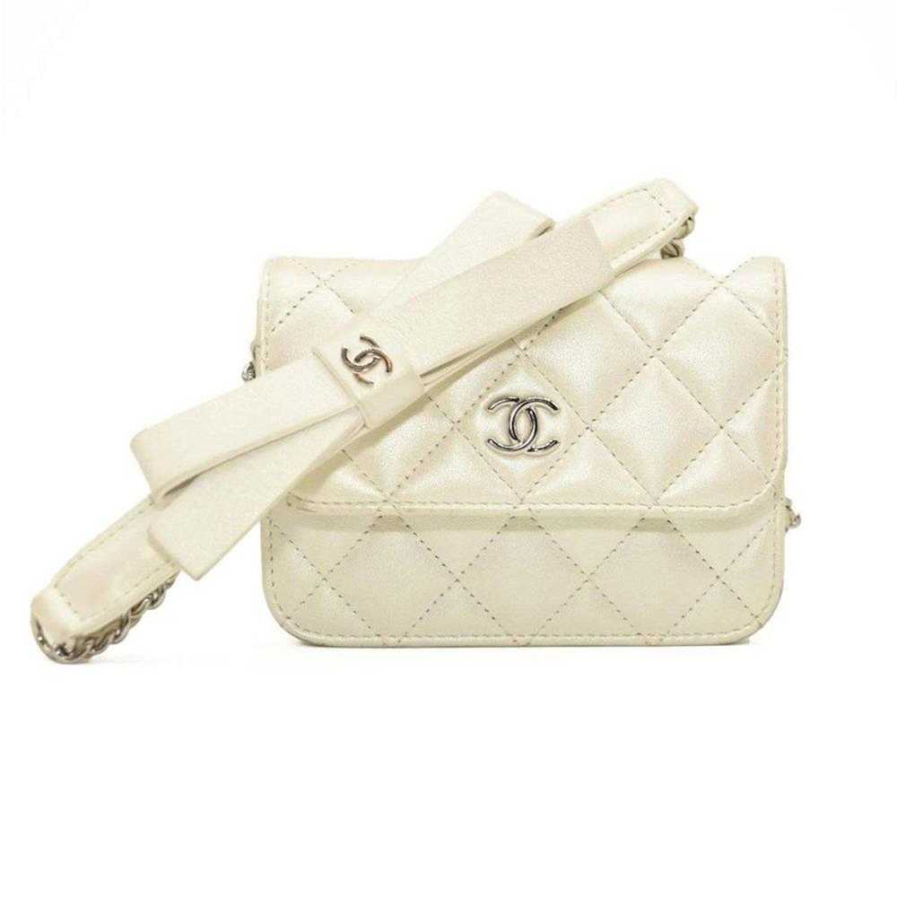 Chanel Iridscent Lambskin Quilted Mini Coco Bow C… - image 1