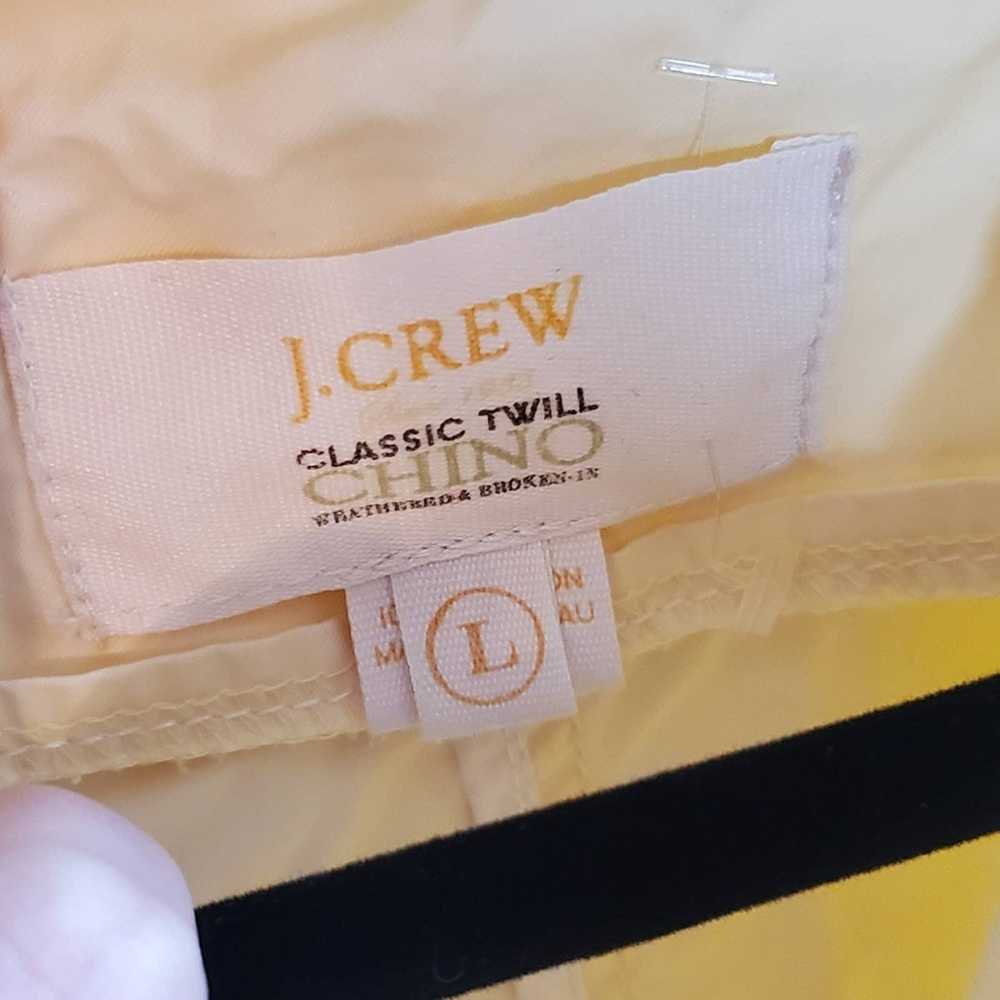 J.Crew J. Crew Classic Yellow Cream Twill Chino W… - image 9