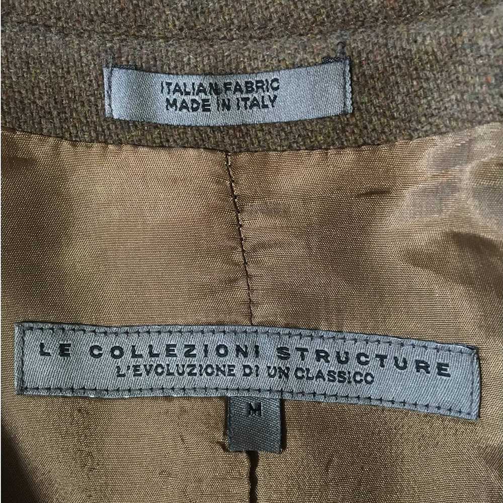 1 Le Collezioni Structure Brown Wool Blend Men's … - image 3