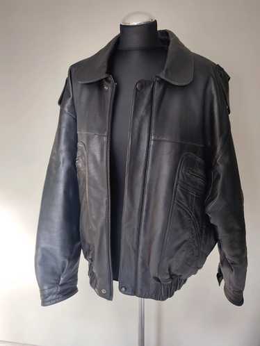 Vintage Black vintage leather jacket (Solanas)