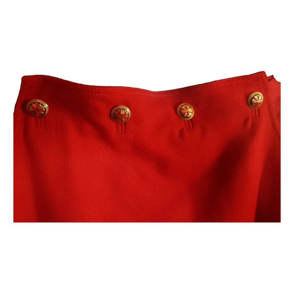 Gianni Versace Wool mid-length skirt - image 2