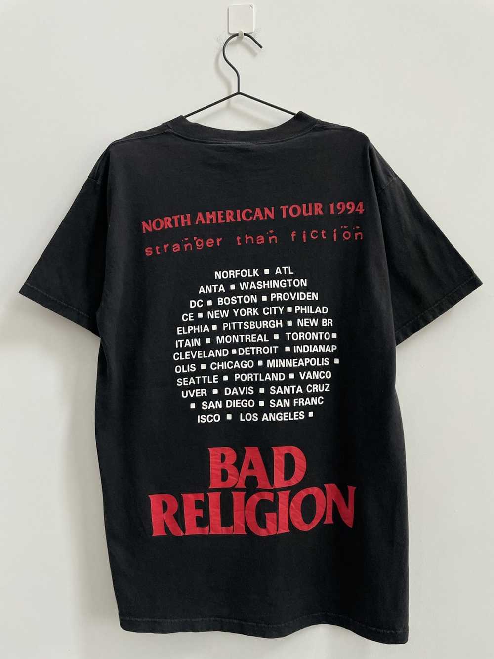 Band Tees × Vintage Vintage Bad Religion Band Tou… - image 3