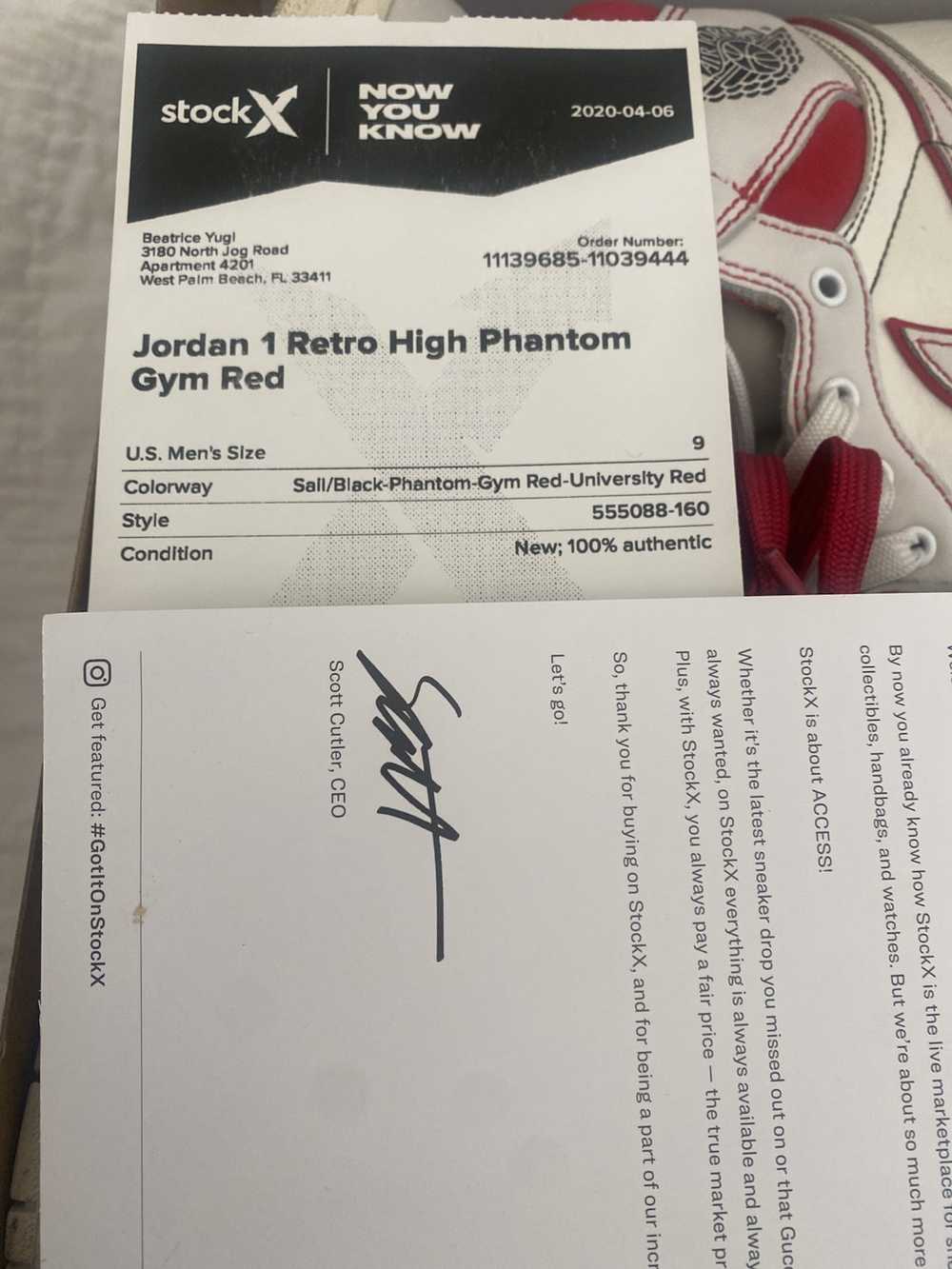 Jordan Brand Air Jordan 1 Phantom Gym Red - image 6