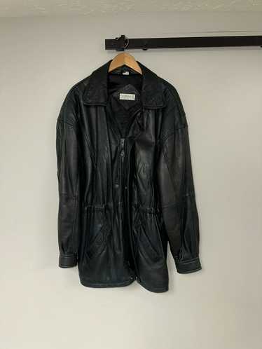 Andrew Marc Leather trench coat