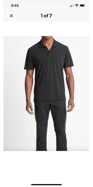 Vince Pima Cotton Short-Sleeve Polo Shirt