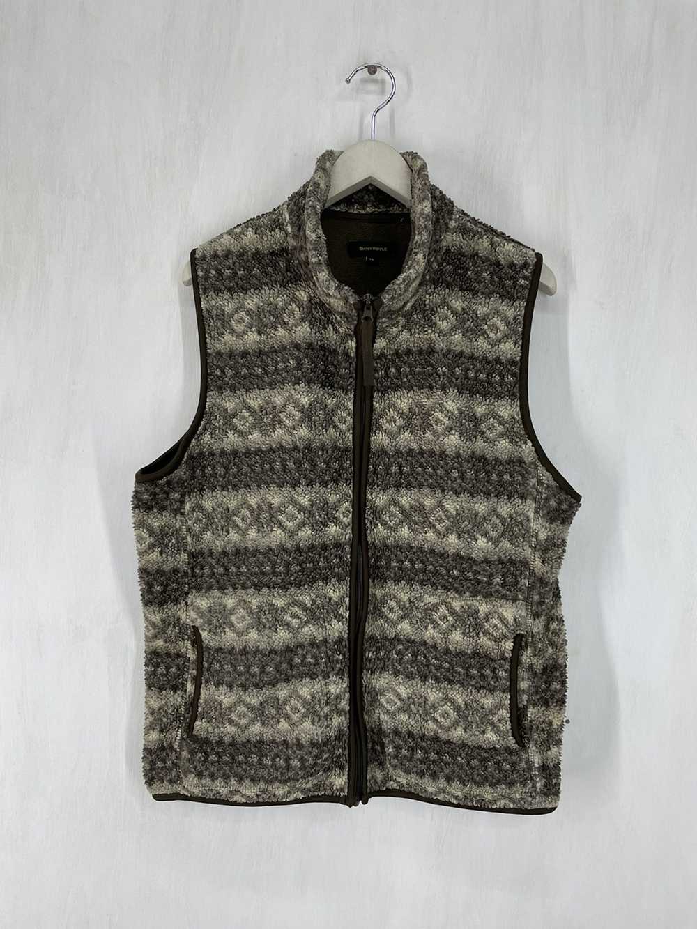 Japanese Brand Shiny Ripple fleece vest - image 1