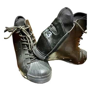 Y-3 by Yohji Yamamoto Leather lace up boots - image 1