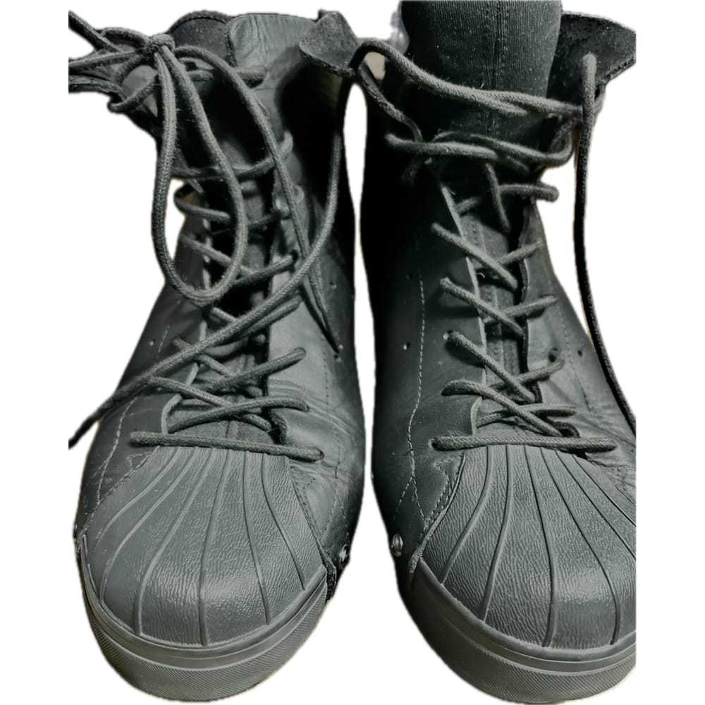 Y-3 by Yohji Yamamoto Leather lace up boots - image 6