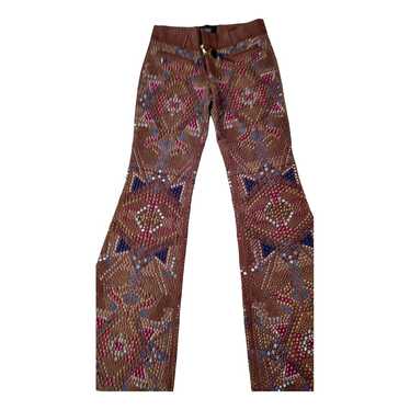 Five-pocket, slim-fit, stretch cotton-denim trousers | GIORGIO ARMANI Man