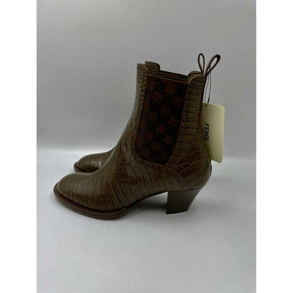 Fendi Cowboy leather boots - image 4