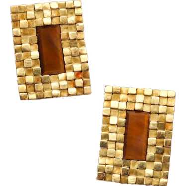 Spritzer & Furhmann 1960 Modernist Geometric Earr… - image 1