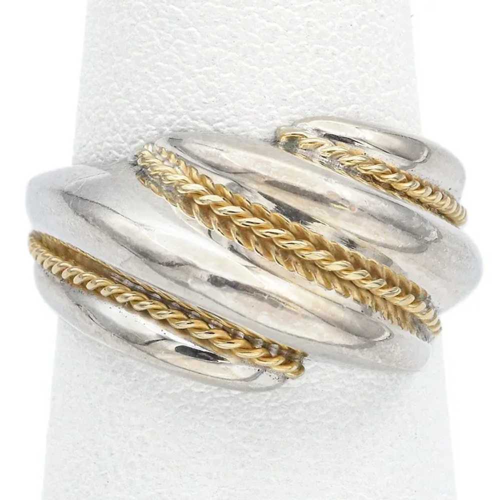 Tiffany & Co. Sterling Silver and 18K Yellow Gold… - image 2