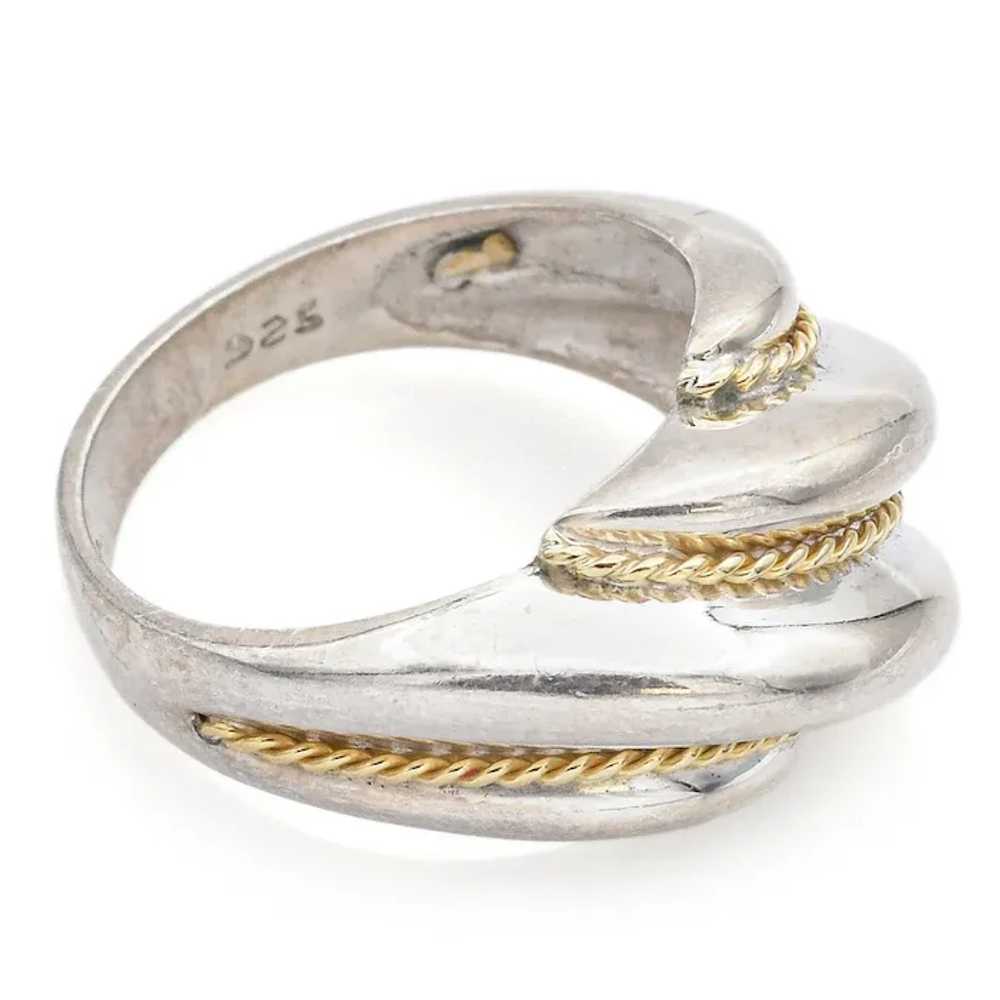 Tiffany & Co. Sterling Silver and 18K Yellow Gold… - image 4