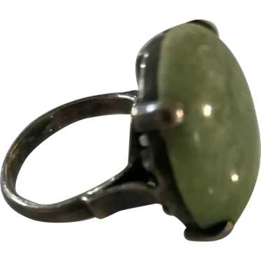 Vintage Natural Jade Ring - image 1