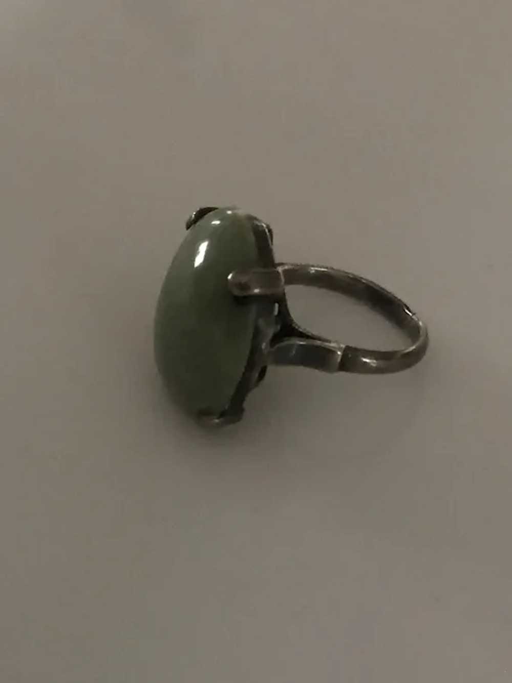 Vintage Natural Jade Ring - image 5