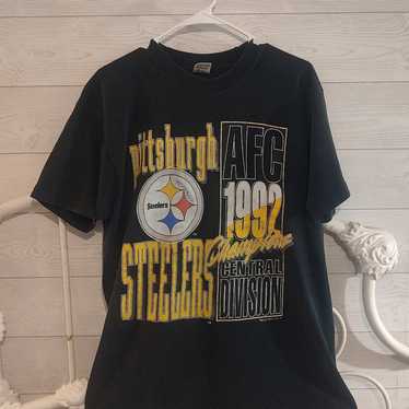 Vintage 1992 Pittsburgh Steelers AFC Single Stitc… - image 1