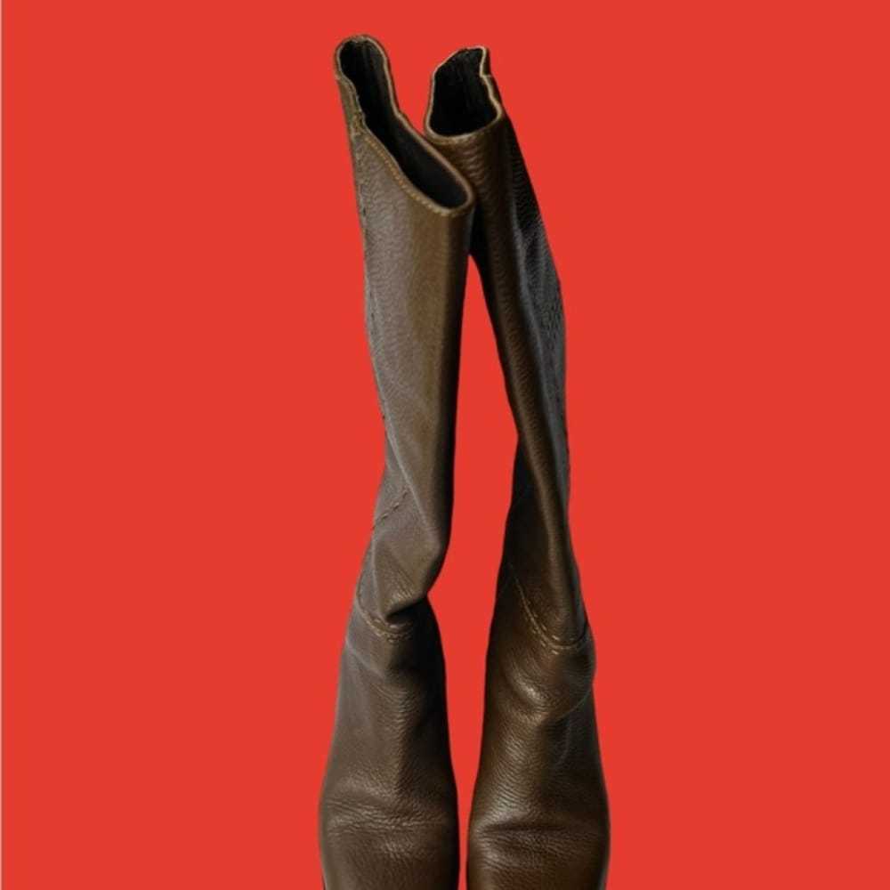 Fendi Leather riding boots - image 6