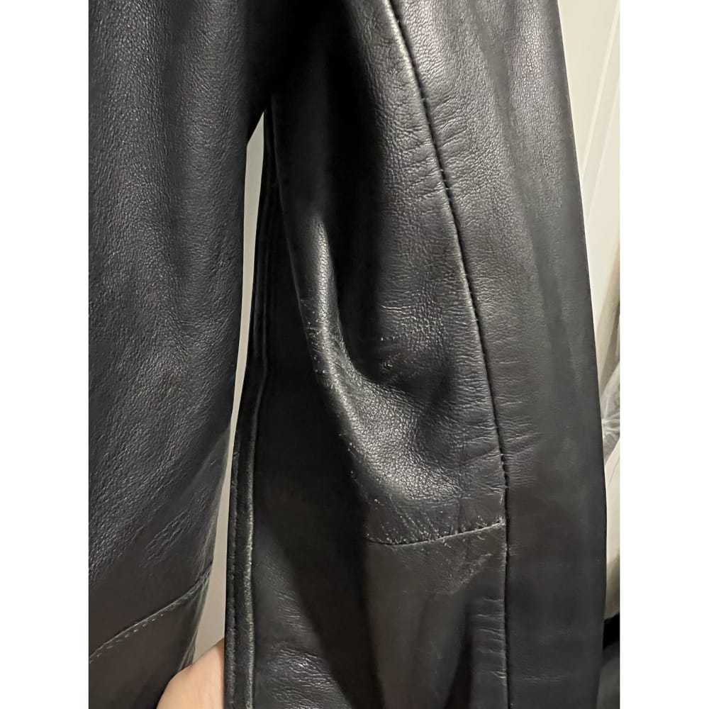 Massimo Dutti Leather biker jacket - image 2