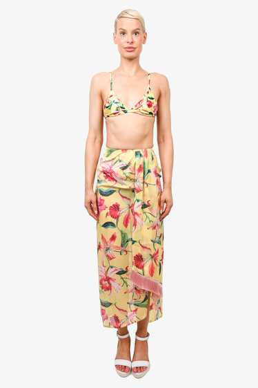 PatBO Canary Laelia Fringe Trim Beach Skirt (Size 