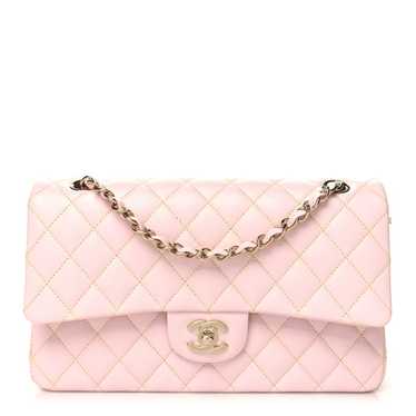 CHANEL Caviar Quilted Medium Double Flap Light Pi… - image 1