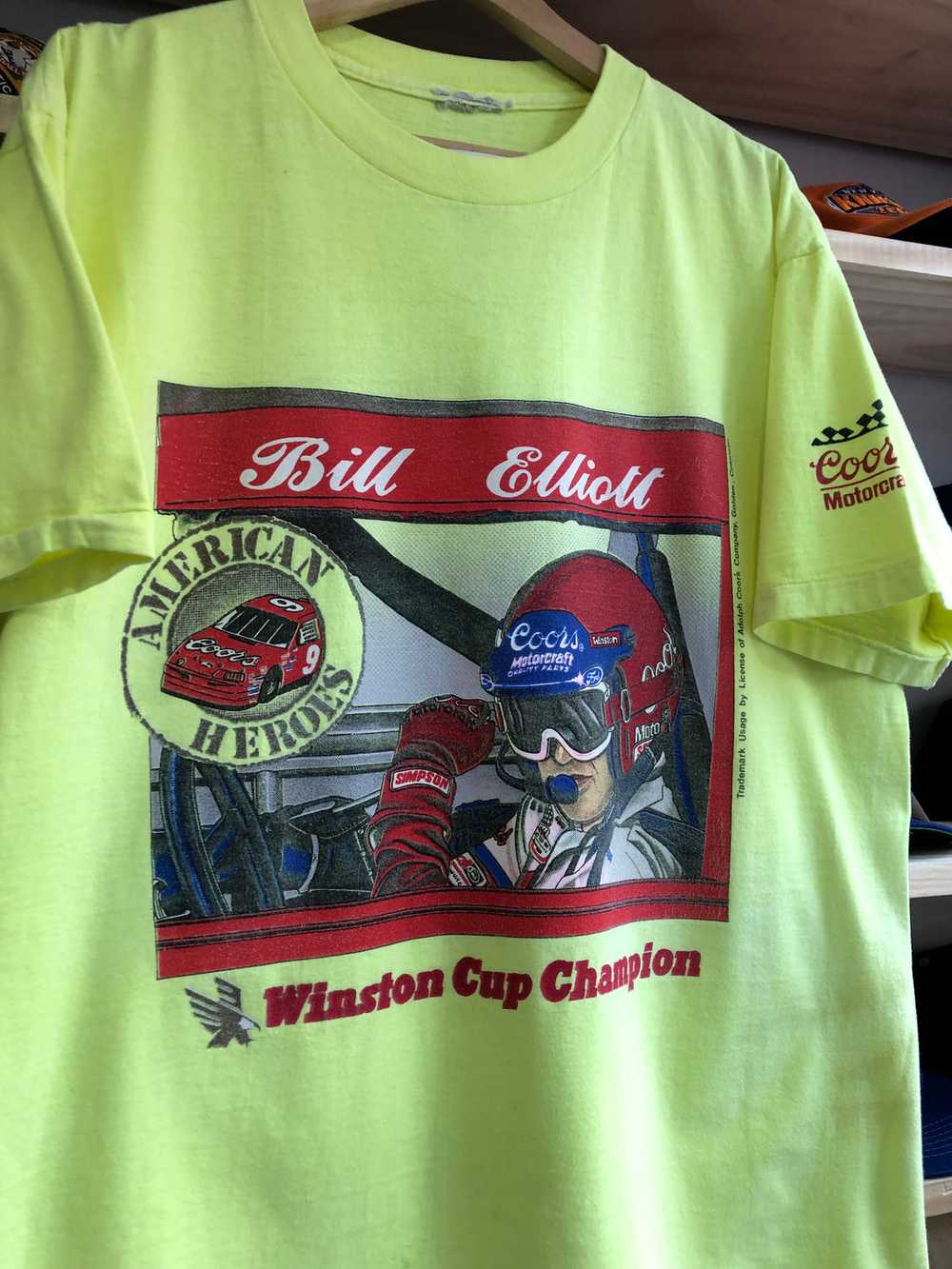 Vintage Bill Elliot Winston Cup Champion Tee Size… - image 2