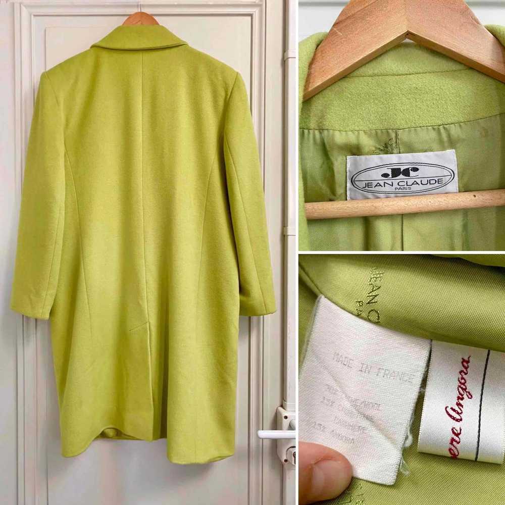 Wool coat - Cashmere, wool and pistachio green an… - image 7