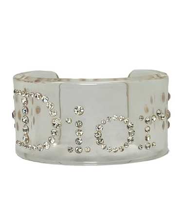 Christian Dior Lucite and Swarovski Cuff Bracelet,